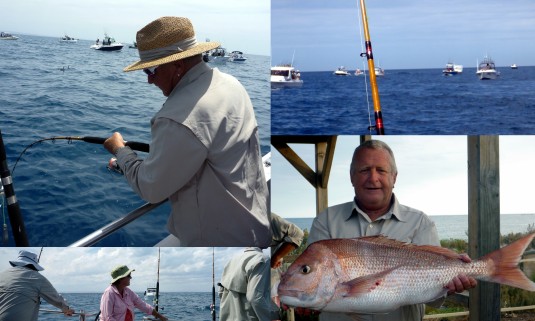 Arno Bay snapper fishing collage